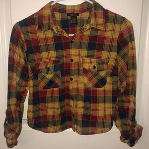 Rue 21 Plaid Flannel Crop Top
